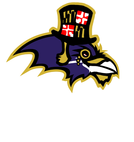 Baltimore Ravens British Gentleman Logo DIY iron on transfer (heat transfer)